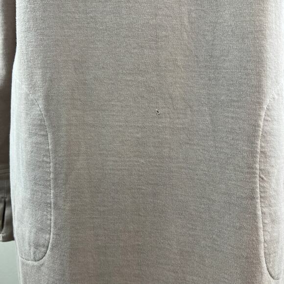 ATHLETA Eco Wash Pink Long Sleeve Turtleneck Sweatshirt Pocket Dress Tunic Sz M - Picture 7 of 10